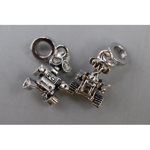 66 - Three Pandora Style Wall-E Bracelet Charms