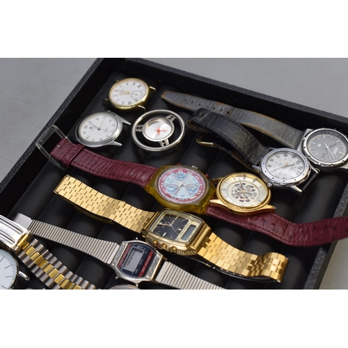 72 - A Selection of Quartz Watches and Watch Heads For Spares or Repairs. Includes Sekonda, Accurist, Tim... 