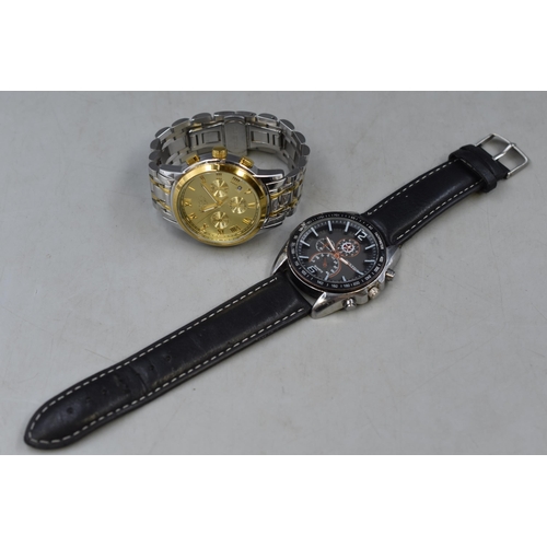 80 - Two Gents Watches, Includes Oukeshi And Lige. Both Working