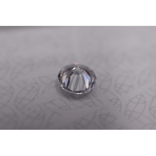 113 - Moissanite 1 Carat Round Brilliant Cut Stone Complete with GRA Certificate of Authenticity