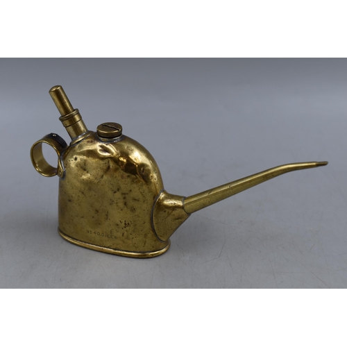 339 - Lucas No 40 Brass Oil Can Suitable For Rolls Royce Tool Kits