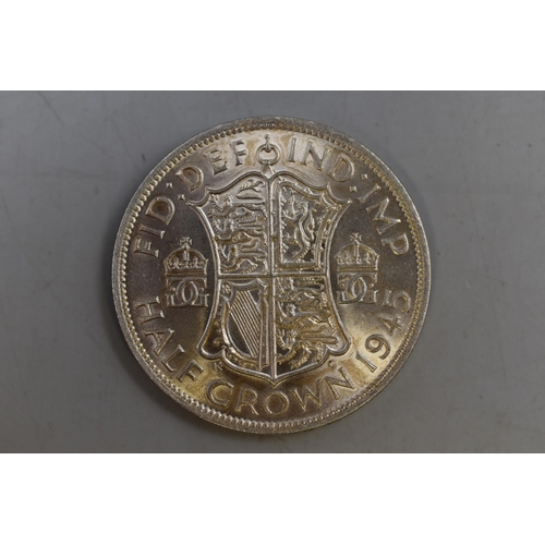 156 - George VI 1945 Silver Half Crown