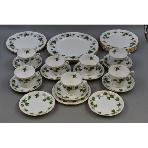 368 - A Twenty-Three Piece Colclough Ivy Pattern Tea Set, With a Set of Five Duchess 'Ivy' Plates