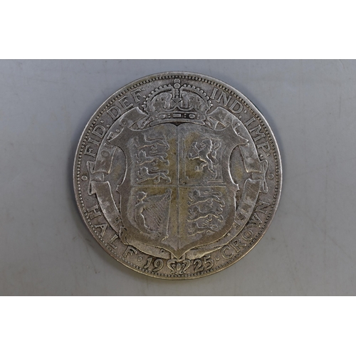 165 - George V Silver 1925 Half Crown