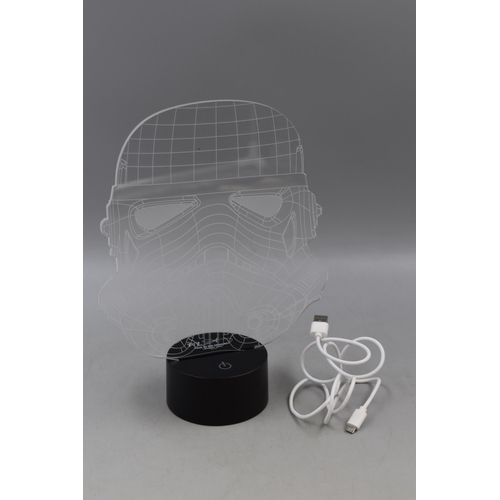 179 - A Boxed Shepperton Design Studios Stormtrooper Wire Lamp, Powers on When Tested