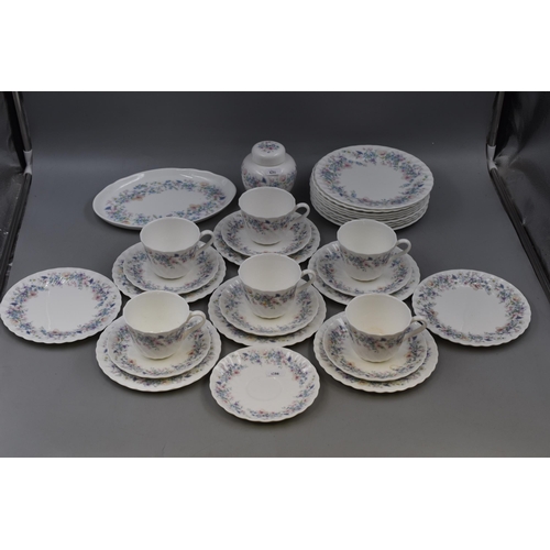 378 - A Thirty-Two Piece Wedgwood 'Angela' Tea Set