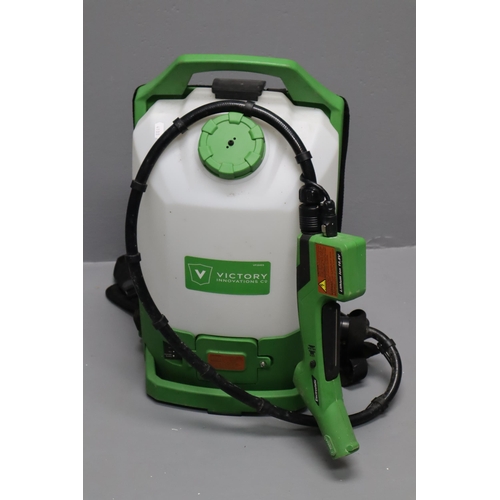 380 - Industrial Victory Cordless Electrostatic Backpack Sanitizing Sprayer working when tested