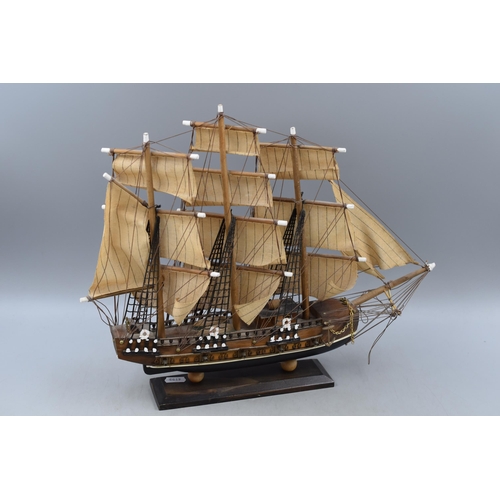 205 - Handmade Wooden Model of Spanish Galleon Siglo XVIII (18