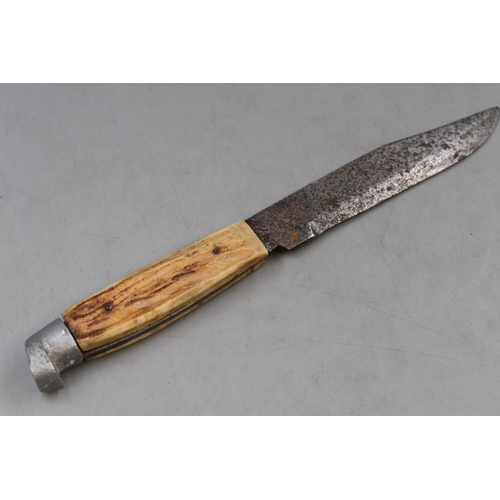 263 - Original Vintage Bone Handled Bowie Knife 10