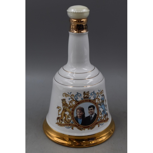 447 - Three Commemorative Bell’s Scotch Whisky Decanters. One Sealed to Commemorate the Wedding of C... 