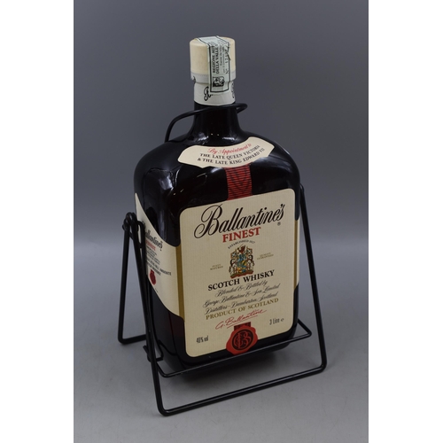 452 - 3L Bottle of Ballantines Finest Scotch Whiskey in Pouring Cradle complete with Original Box