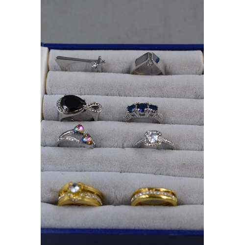 459 - A Selection of Eight Unusual Contemporary Designer Rings, In Presentation Case