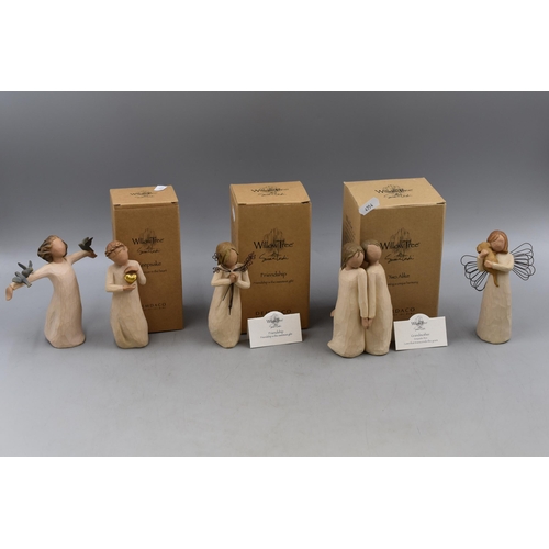 310 - Three Boxed Willow Tree Figures, And Two Others. Includes Keepsake, Two Alike, Friendship, Angel of ... 