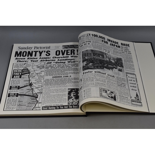 487 - Collectors Edition, World War II, 75th Commemorative Leather Bound Edition, Original Headlines and A... 