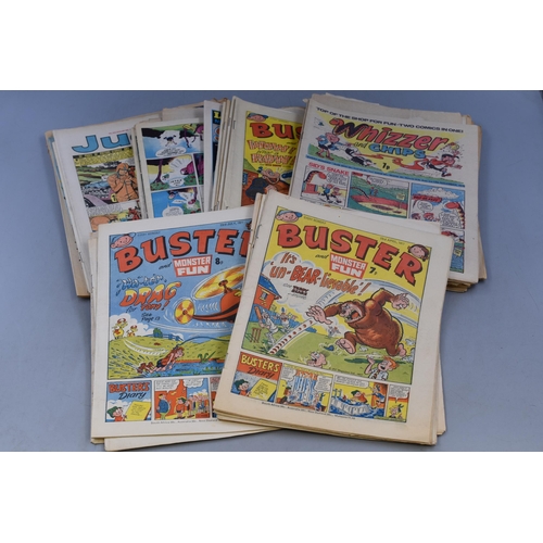 499 - Mixed Selection of Vintage Comics Including Buster and Monster Fun, The Dandy, The Beano Book and Mo... 