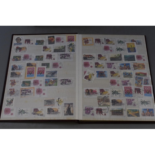 513 - Two Stamp Books Containing Various Australian Stamps on Paper