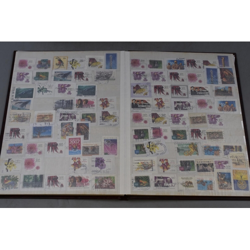 513 - Two Stamp Books Containing Various Australian Stamps on Paper