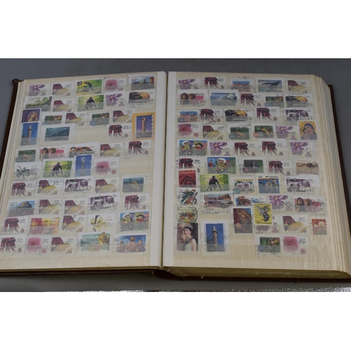 513 - Two Stamp Books Containing Various Australian Stamps on Paper