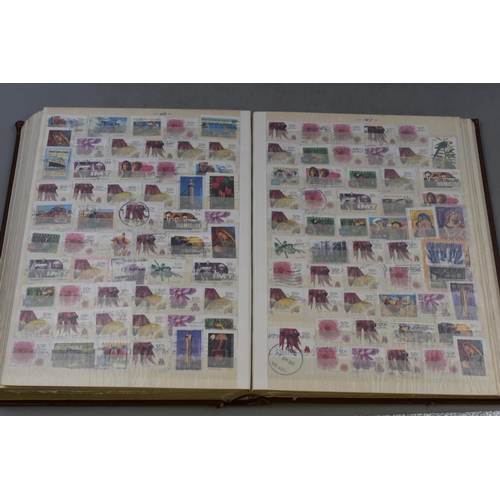 513 - Two Stamp Books Containing Various Australian Stamps on Paper