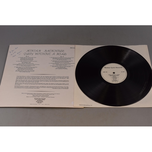 524 - Miriam Backhouse Gypsy Without a Road on Mother Earth Records (MUM1203) Vinyl LP Signe by Artist