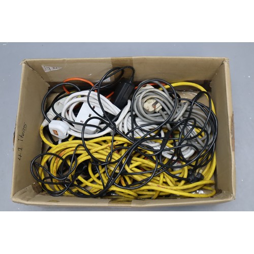 687 - Selection of Power Cables including 110V, Computer Cables and More