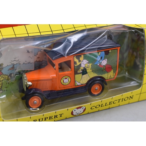 551 - Seven Lledo Die-Cast Rupert The Bear Collectable Vehicles in Boxes