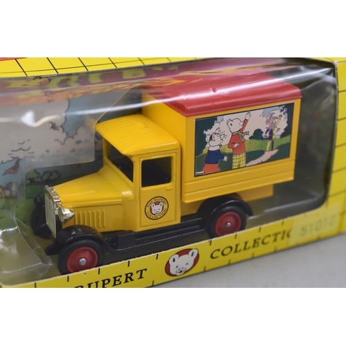 551 - Seven Lledo Die-Cast Rupert The Bear Collectable Vehicles in Boxes