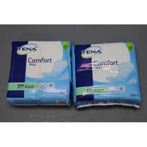 851 - 2 packs of Tena Comfort Mini Super - 30 per Pack