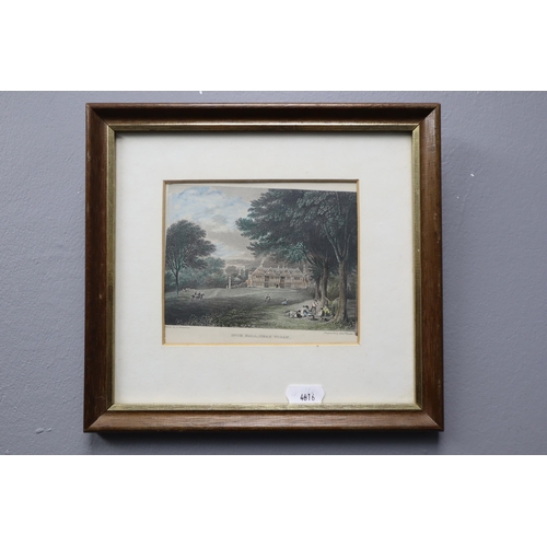 779 - A Framed and Glazed Engraving of Ince Hall Wigan (Drawn By G Pickering and Engraved By Edward Finden... 