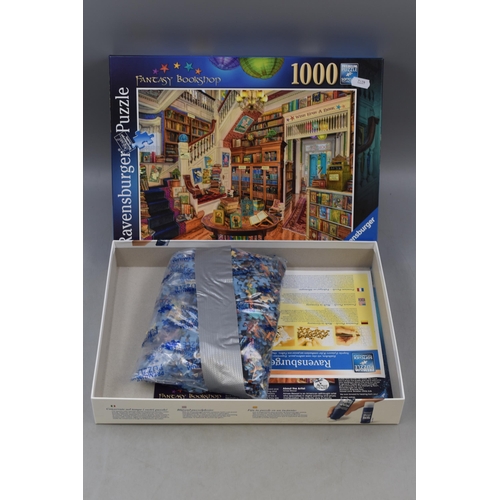 793 - Selection of 4 Jigsaw Puzzles Including Exotic Escape, Santa's Grotto, Fantasy Workshop and Star War... 