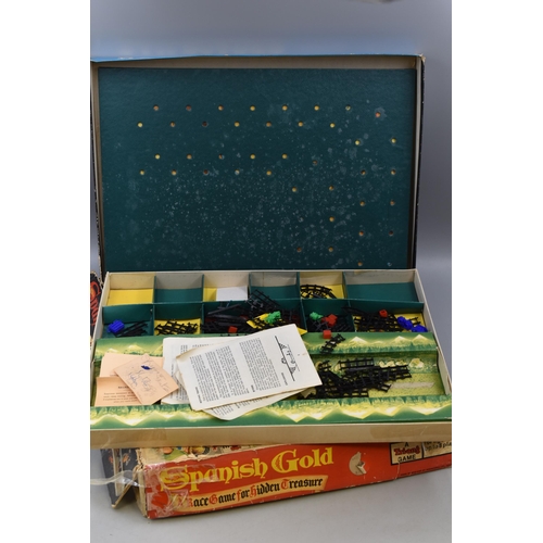 803 - Selection of 2 Vintage Board Games Including Railroader and Spanish Gold (Unchecked)