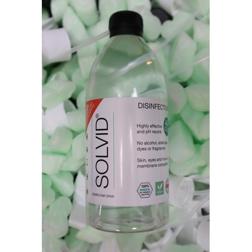 806 - Twenty Four New 500ml Bottles of Solvid Disinfection with Pump Action