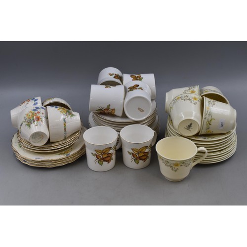 825 - Selection of 15 Fine Bone China Trios including Royal Doulton Nicole, Empire and More