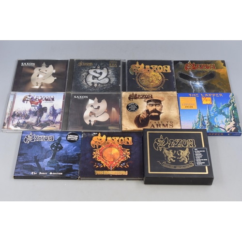 Collection Of Ten Rock CD's by British Rock Band 'Saxon' To