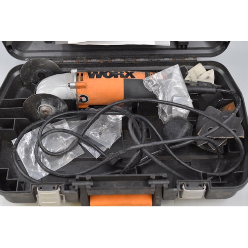 Worx Sonicrafter with Accessories working when tested in storage