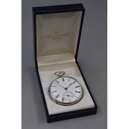 17 - Hallmarked London Silver Pocket Watch (Circa 1870), With Presentation Box