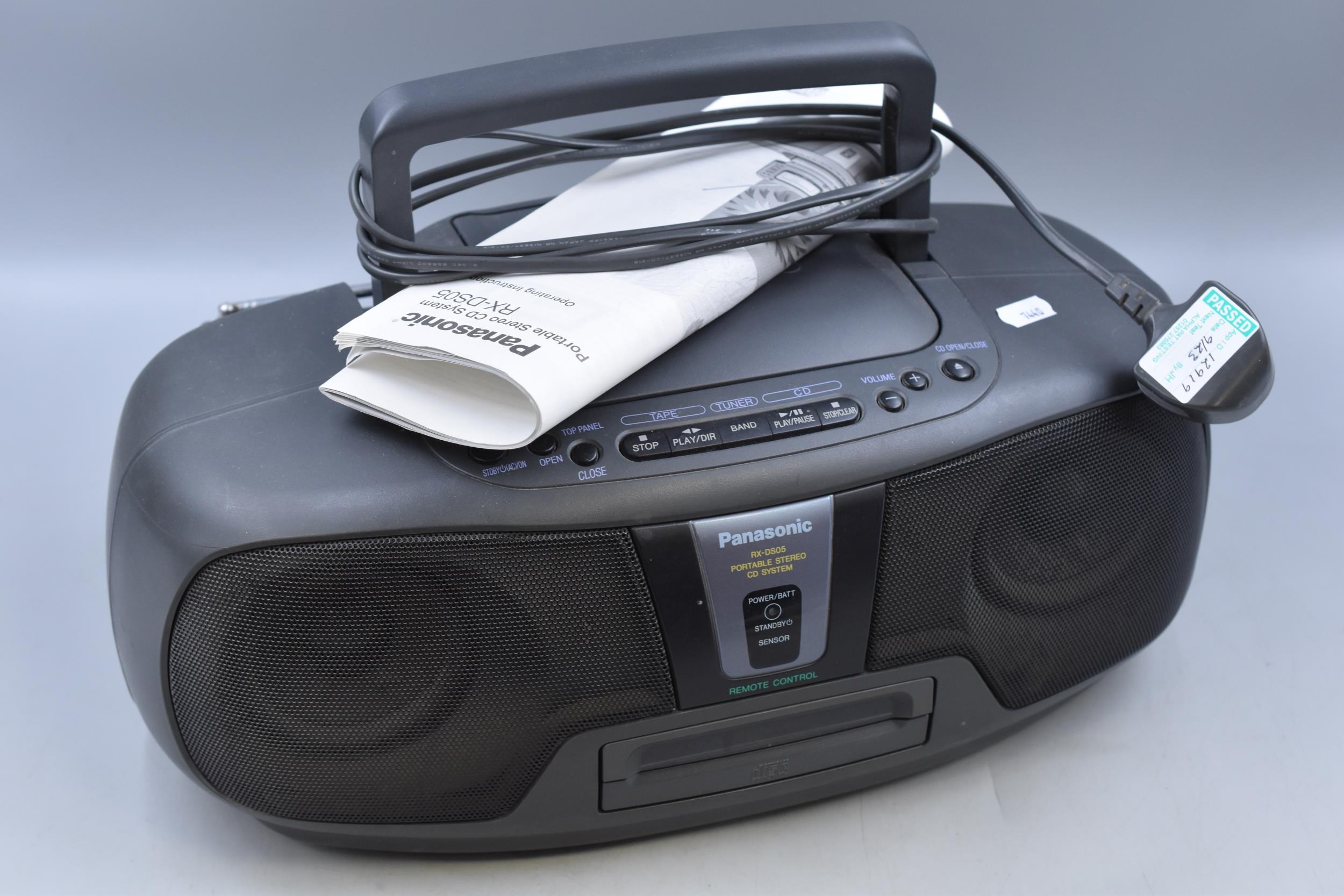Panasonic  ポータブルステレオ　CD システム　RX-EX1 Panasonic RX-EX1 CD/Radio/Cassette Boombox for sale online