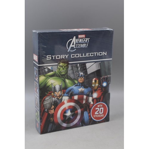 638 - New Sealed Marvel Avengers Assemble Story Collection with 20 Stickers