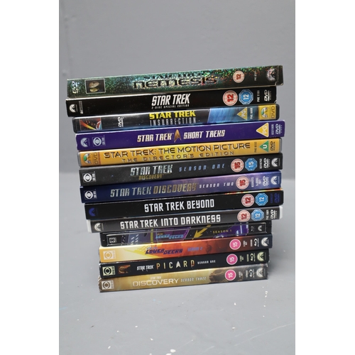 643 - Collection of 11 Various ' Star Trek' DVD's, to Include, Nemesis, Star Trek ( Special Edition ) Insu... 