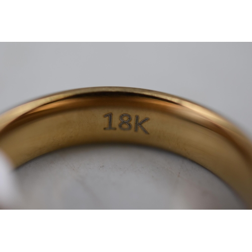 67 - Two 18ct Gold Plated 'Forever Love' Rings