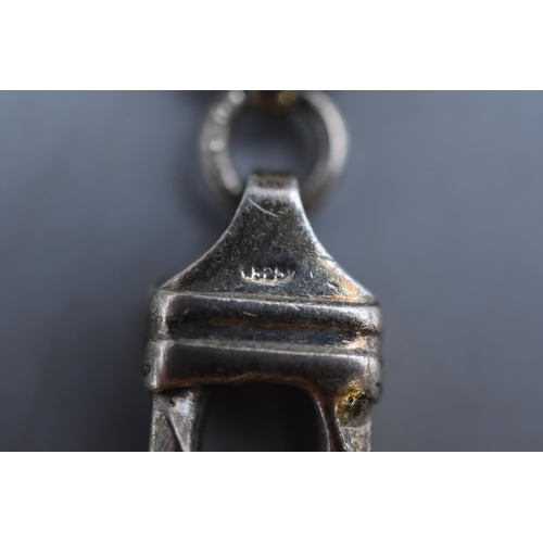 76 - Heavy Silver 925 Curb Link Bracelet