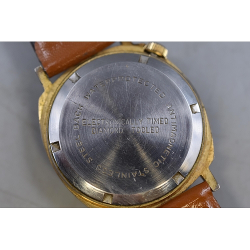 88 - Lectro 21 Mechanical Gents Watch with Leather Strap (Working)