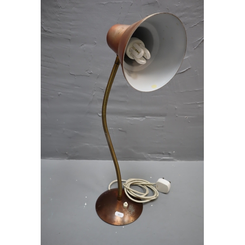 330 - Vintage Copper Coloured Anglepoise Lamp (working)