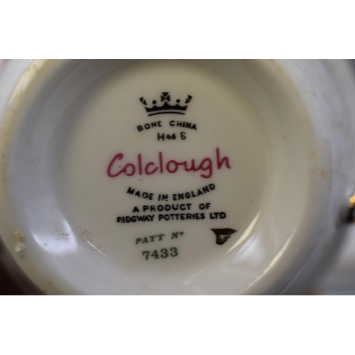 353 - Colclough Twenty One Piece Set to include Six Cups and Saucers, Sandwich Plate, Creamer and Sugar Bo... 