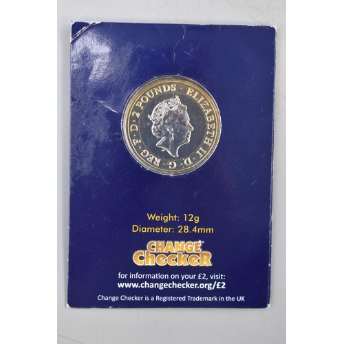 145 - Elizabeth II 2019 Mounted Change Checker £2 Coin