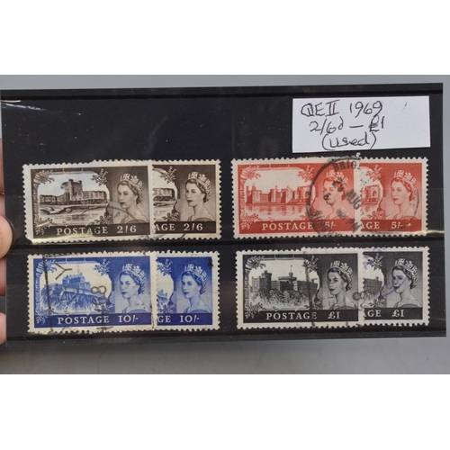 162 - A Selection of QEII Stamps (1953-1993), Includes Sherlock Holmes Set, 'Greetings' Set, And More