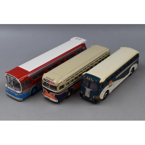 168 - Three Boxed Corgi Classics Vehicles to include Greyhound Liners and Lionel City