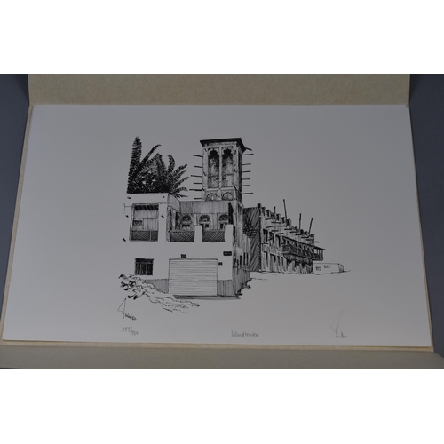 381 - Two Signed Prints by Barry Phillips, Entitled Windtower and Dhows Loading II (11” x 16.5&rdquo... 