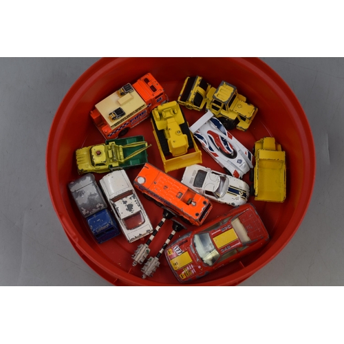 177 - A Selection of Die Cast Playworn Vehicles To Include Matchbox, Bburago, And More