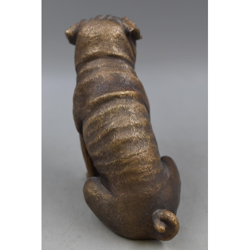 183 - Bronze Effect Figure of a Pug (6